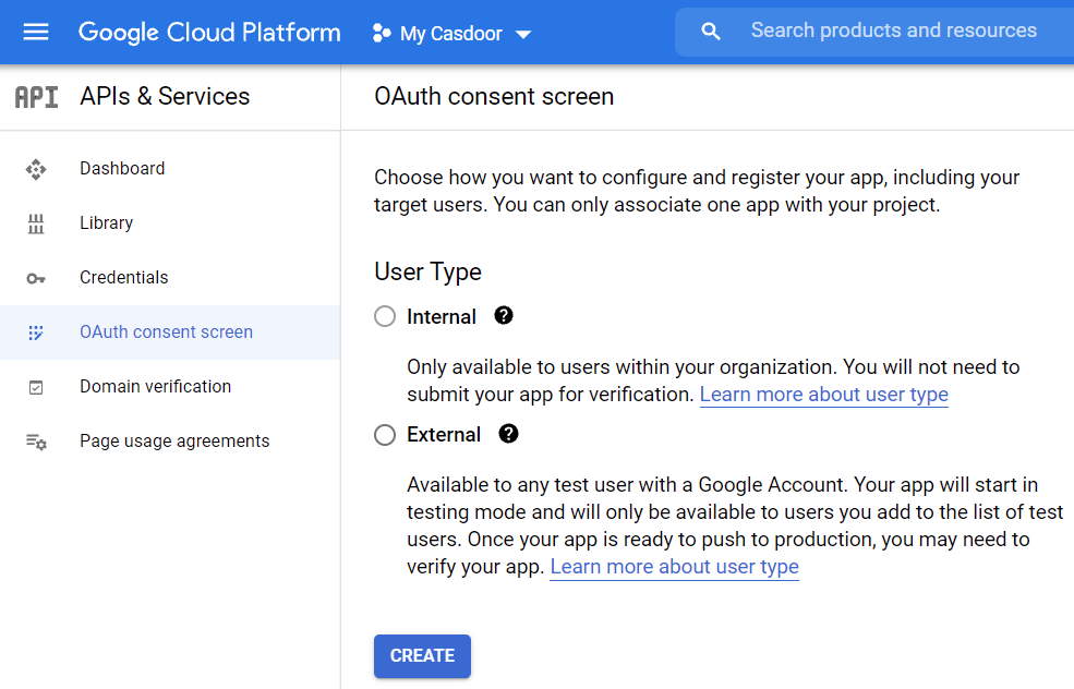 Configure consent